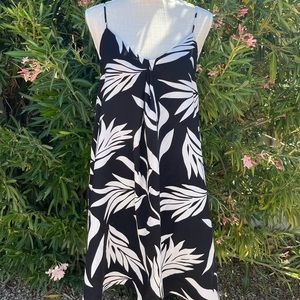 black and white summer dress
